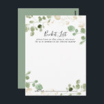 Gold Confetti Eucalyptus Wedding Bucket List Cards Postkarte<br><div class="desc">Diese goldenen Konfetti Eukalyptus Hochzeitskarten sind die perfekte Wahl für einen rustikalen Hochzeitsempfang oder Brautparty. Gold Confetti Eukalyptus Foliage Ändern Sie den Wortlaut,  um jedes Lebensereignis Anzug. Das Schild der Schaufelliste wird separat verkauft.</div>