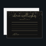 Gold Confetti Extravagante Skriptratenkarte Postkarte<br><div class="desc">Diese extravagante Begrüßungskarte aus Goldconettis eignet sich ideal für eine rustikale Hochzeit. Das schlichte und elegante Design besticht durch glänzende Goldkonfetti in Verbindung mit einer stilvollen Schrift-Typografie. Diese Karten sind ideal für Hochzeiten, Brautparty, Babydusche, Graduiertenfest u.v.m. Personalisieren Sie die Karten mit den Namen der Braut und Bräutigam, den Eltern, die...</div>