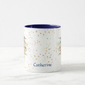 Gold Confetti Fantasy Hummingbird Tasse (Zentrum)