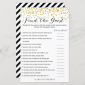 Gold Confetti Finden Sie das Geburtstagsspiel (Vorne/Hinten)