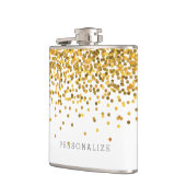 Gold Confetti Flachmann (Links)