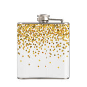 Gold Confetti Flachmann (Rückseite)