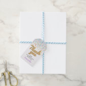 Gold Confetti Gift Tags Geschenkanhänger (Mit Garn)