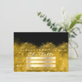 Gold Confetti Glitzer Beaty Salon Certificate Gesc (Stehend Vorderseite)