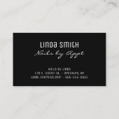 Gold Confetti Glitzer Black Brush Strokes Visitenkarte (Rückseite)