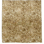 Gold Confetti Glitzer Duschvorhang (Vorderseite)
