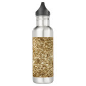 Gold Confetti Glitzer Edelstahlflasche (Links)