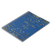 Gold Confetti Glitzer Imitate Fossilienmuseum Notizblock (Linke Seite)