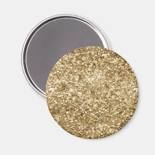Gold Confetti Glitzer Magnet (Vorderseite/Rückseite)