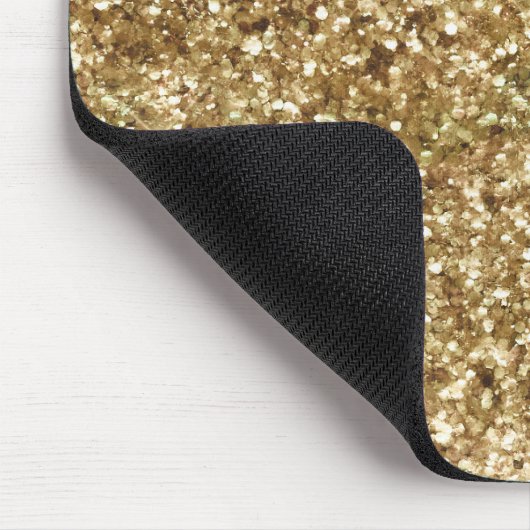 Gold Confetti Glitzer Mousepad (Ecke)