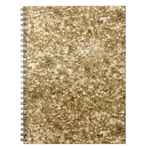 Gold Confetti Glitzer Notizblock