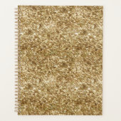 Gold Confetti Glitzer Planer (Vorderseite)