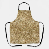 Gold Confetti Glitzer Schürze (Vorderseite)