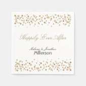 Gold Confetti Glitzer Serviette (Vorderseite)