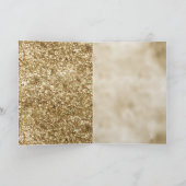 Gold Confetti Glitzer Weihnachten Karte (Innenseite)