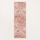 Gold Confetti Glitzer Yogamatte (Rückseite)