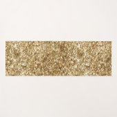 Gold Confetti Glitzer Yogamatte (Vorderseite (Horizontal))