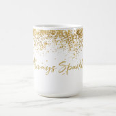Gold Confetti Glitzy Sparkle Kaffeetasse (Mittel)