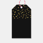 Gold Confetti Graduate Foto Graduation Party Geschenkanhänger (Rückseite)