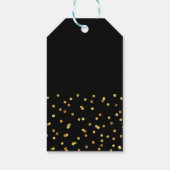 Gold Confetti Graduate Foto Graduation Party Geschenkanhänger (Rückseite)