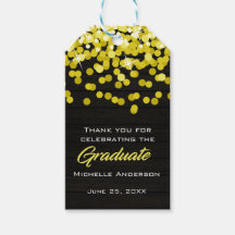 Gold Confetti Graduate Vielen Dank Abschluss Tag