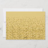 Gold Confetti Happy Holidays Card Feiertagskarte (Rückseite)