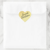 Gold Confetti Heart 16 . Geburtstag Sticker (Tasche)
