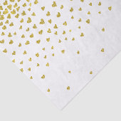 Gold Confetti Hearts Seidenpapier (Ausschnitt)