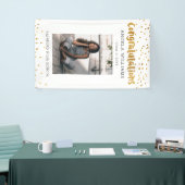 Gold Confetti Herzlichen Glückwunsch Abschluss Fot Banner (Messeveranstaltung)