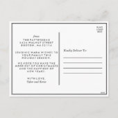 Gold Confetti | Holiday Foto Postkarte (Rückseite)