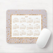 Gold Confetti Jahr 2017 Kalender Maus Pads Pink Mousepad (Mit Mouse)