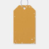 Gold Confetti jubelt für das neue Jahr Geschenkanhänger (Rückseite)