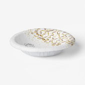 Gold Confetti-Klasse des Abschlusses Pappteller (Gewinkelt)