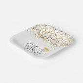 Gold Confetti-Klasse des Abschlusses Pappteller (Gewinkelt)