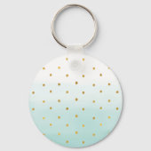 Gold Confetti Mini Watercolor Schlüsselanhänger (Rückseite)