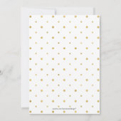 Gold Confetti | Moderne Corporate Holiday Party Einladung (Rückseite)