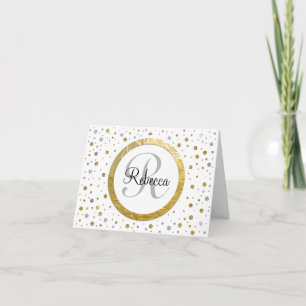 Gold Confetti Monogram