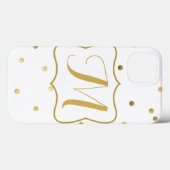 Gold Confetti Monogram IPAD Mini Case (Rückseite (Horizontal))