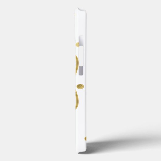 Gold Confetti Monogram IPAD Mini Case (Rückseite / Links)