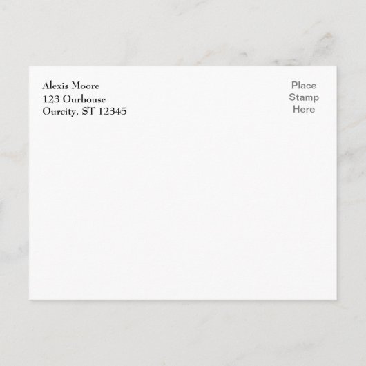 Gold Confetti Navy Graduation Party Save the Date Ankündigungspostkarte (Rückseite)