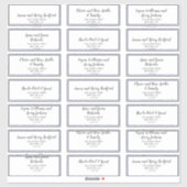 Gold Confetti | Navy Wedding Guest Address Labels (Blatt)