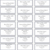 Gold Confetti | Navy Wedding Guest Address Labels (Vorderseite)