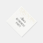 Gold Confetti Pensioni Party Napkins Serviette (Ecke)
