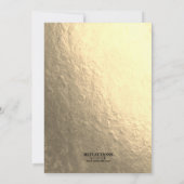 Gold Confetti-Renten-Party Einladungen (Rückseite)