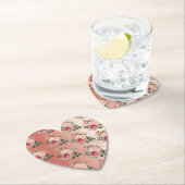 Gold Confetti Roses Roses Floral Untersetzer (Vor Ort)