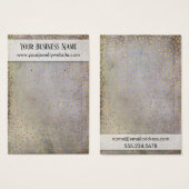 Gold Confetti & Rustic Earring Display Card (Vorne & Hinten)