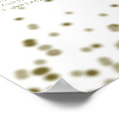 Gold Confetti Seekarte Poster (Ecke)
