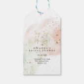 Gold Confetti Sip Hooray Brautparty Geschenkanhänger (Vorderseite)