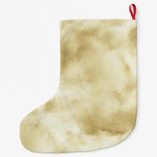 Gold Confetti Sparkle Großer Weihnachtsstrumpf (Rückseite)