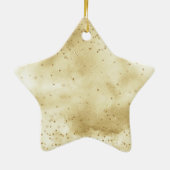 Gold Confetti Sparkle Keramik Ornament (Hinten)